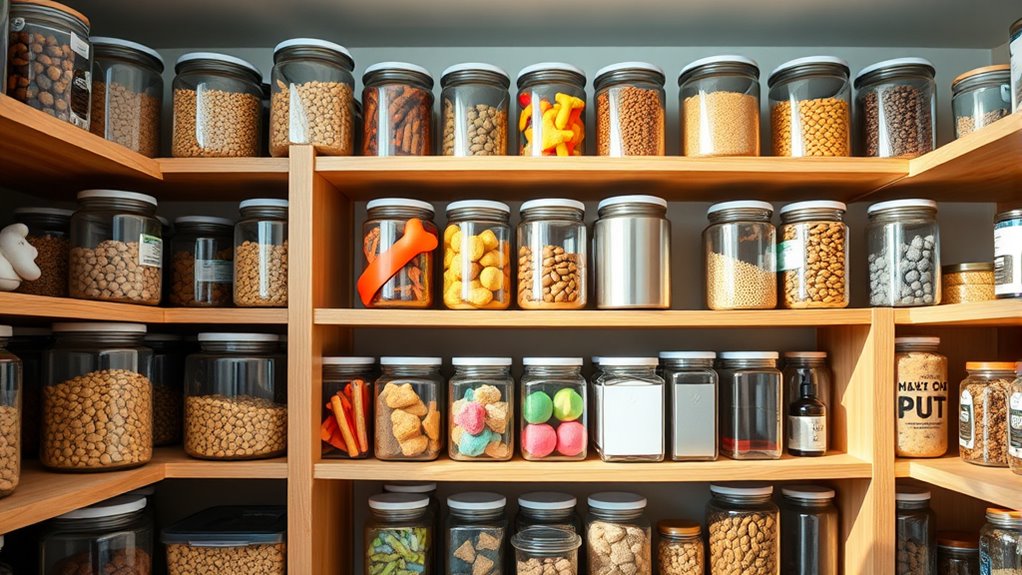 airtight cool labeled storage