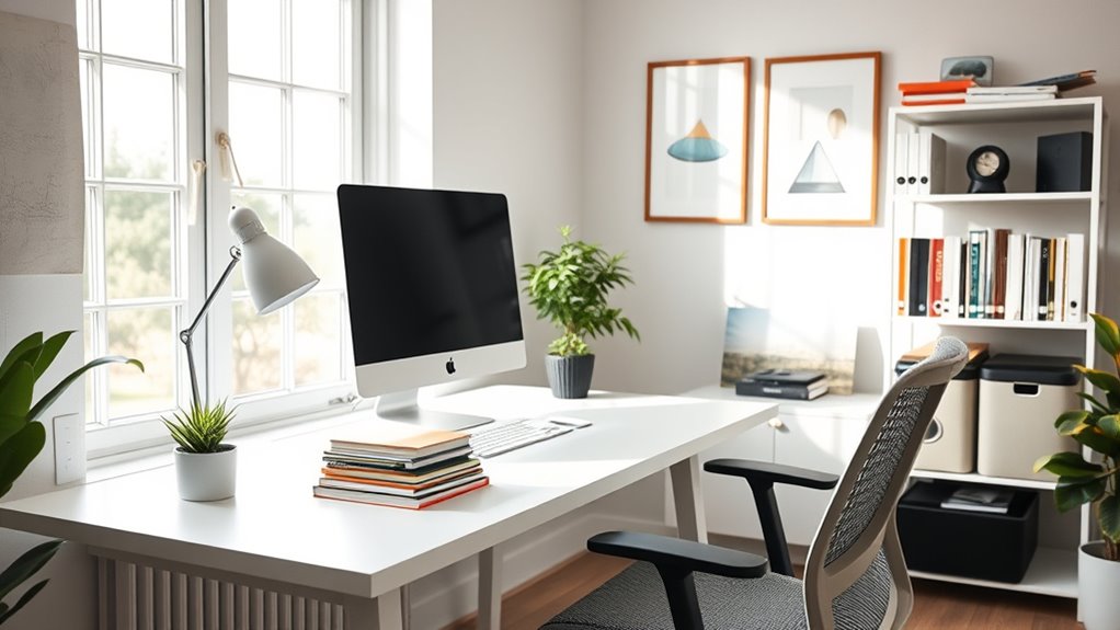 balanced personal workspace design