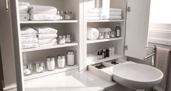 bathroom cabinet organization tips