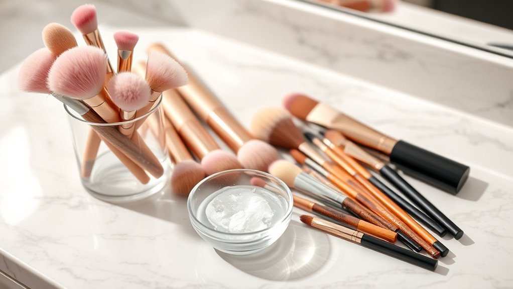 brush care and arrangement