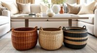 chic storage baskets