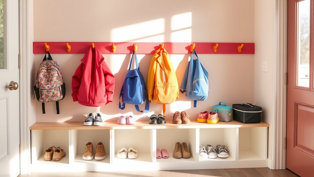 child friendly organized storage