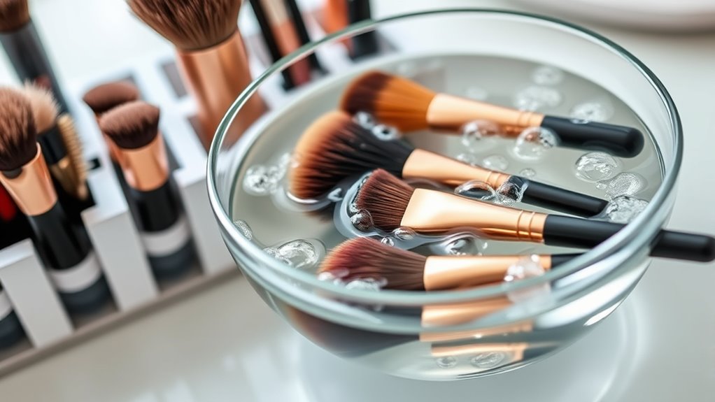 clean brushes prevent skin infections