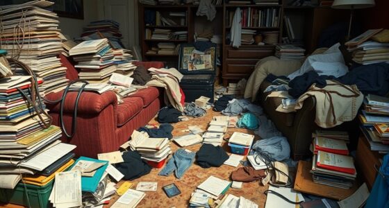 clutter escalating into hoarding