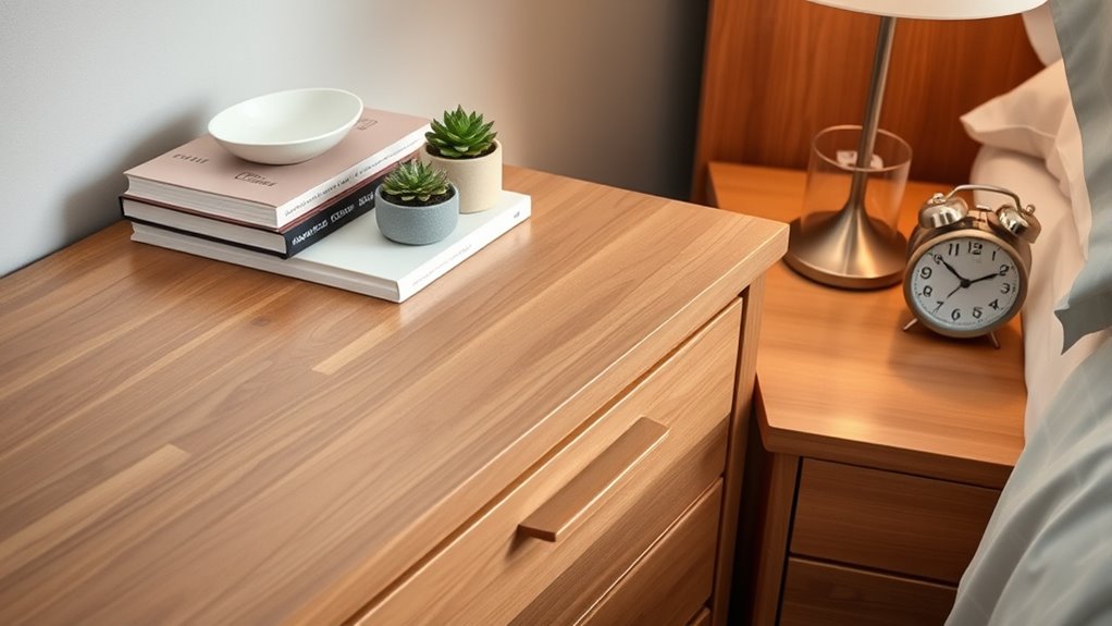 clutter free bedroom surfaces