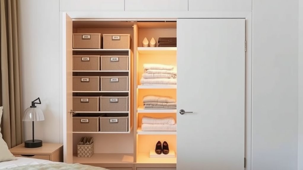 concealed diy closet organizers