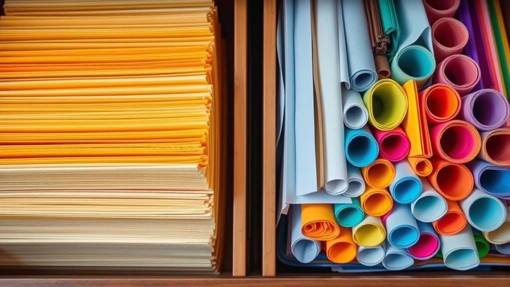 consistent folds vertical stacking