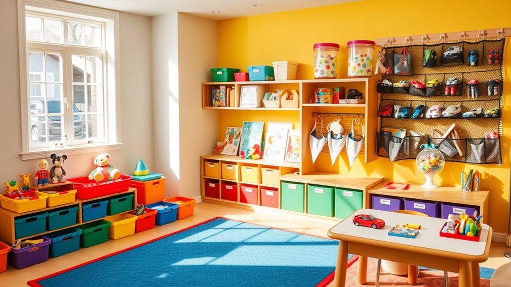 create labeled play zones