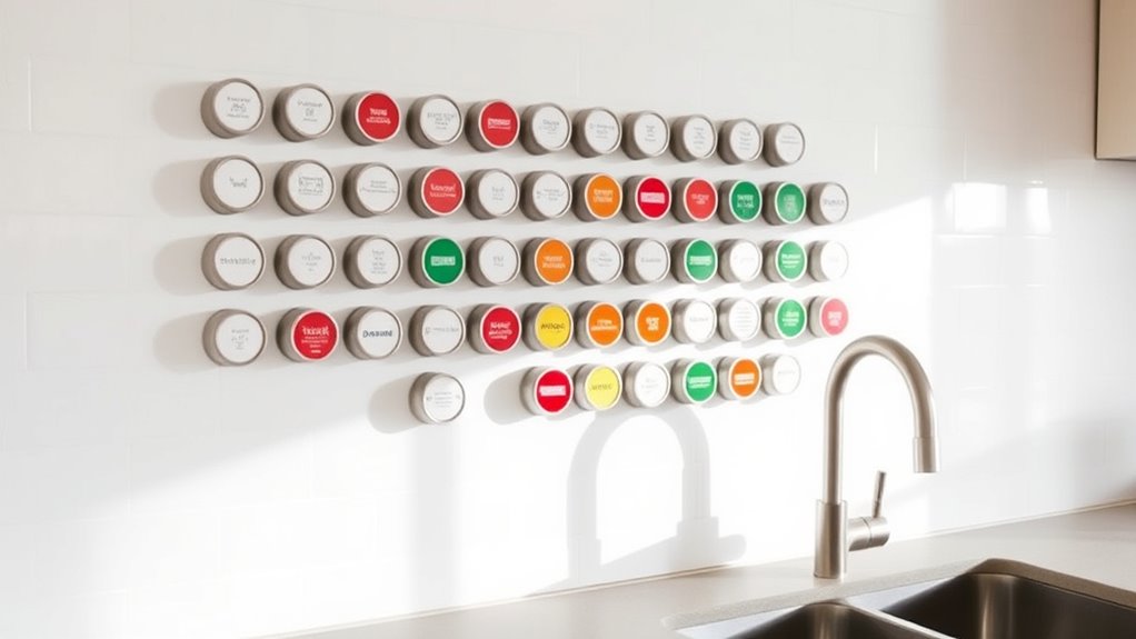 create magnetic spice organizer