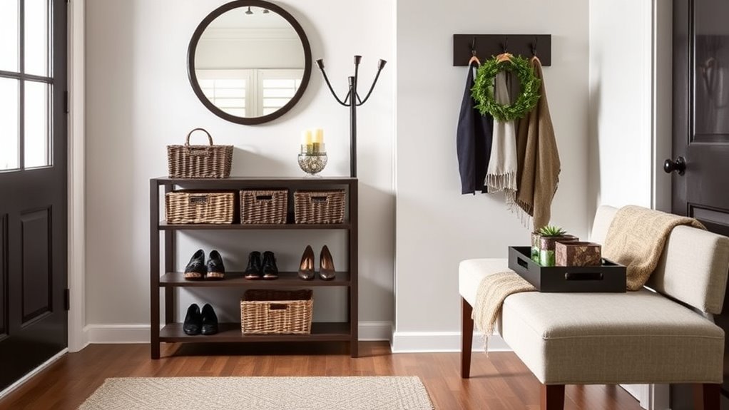 create organized guest entryway