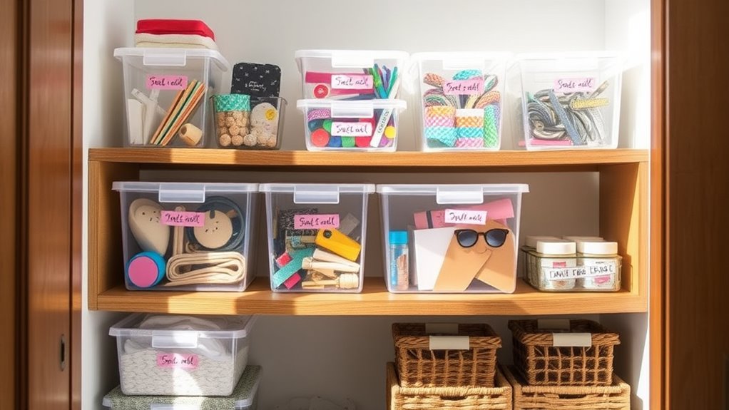 creative budget storage labeling