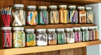 creative mason jar storage