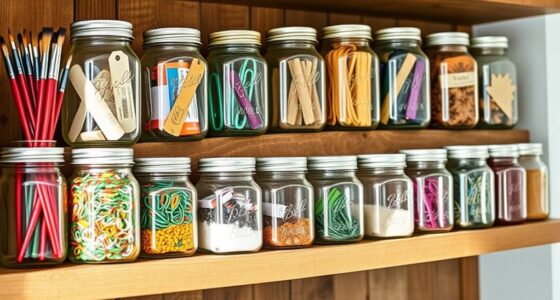 creative mason jar storage