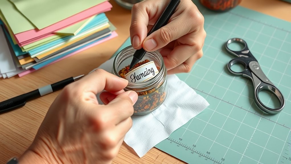 custom labels design test print