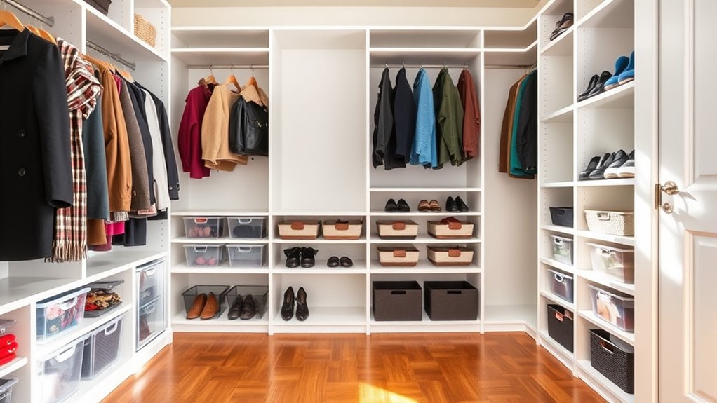 customizable adaptable closet storage
