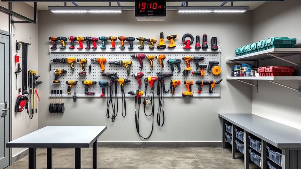 customizable wall mounted tool storage
