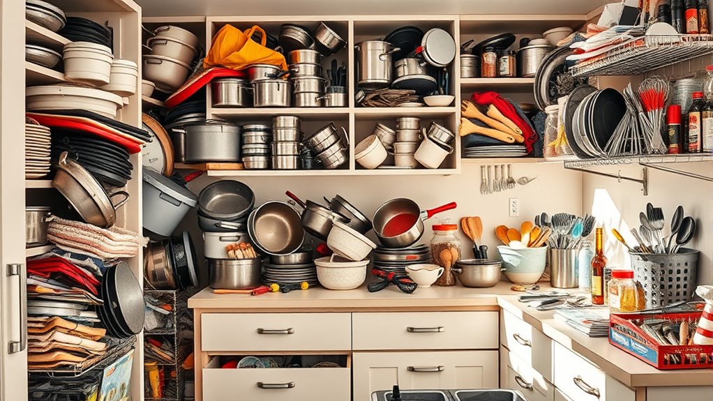 declutter cabinets for safety