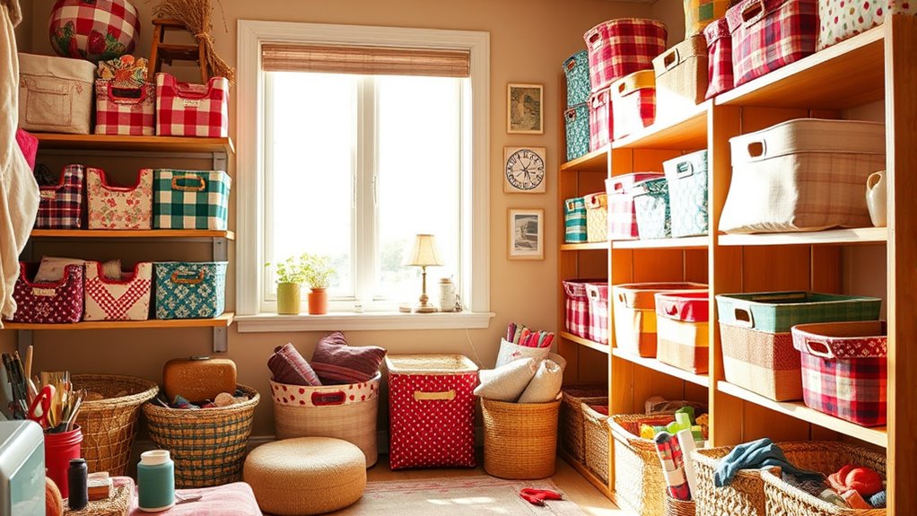 diy fabric storage solutions