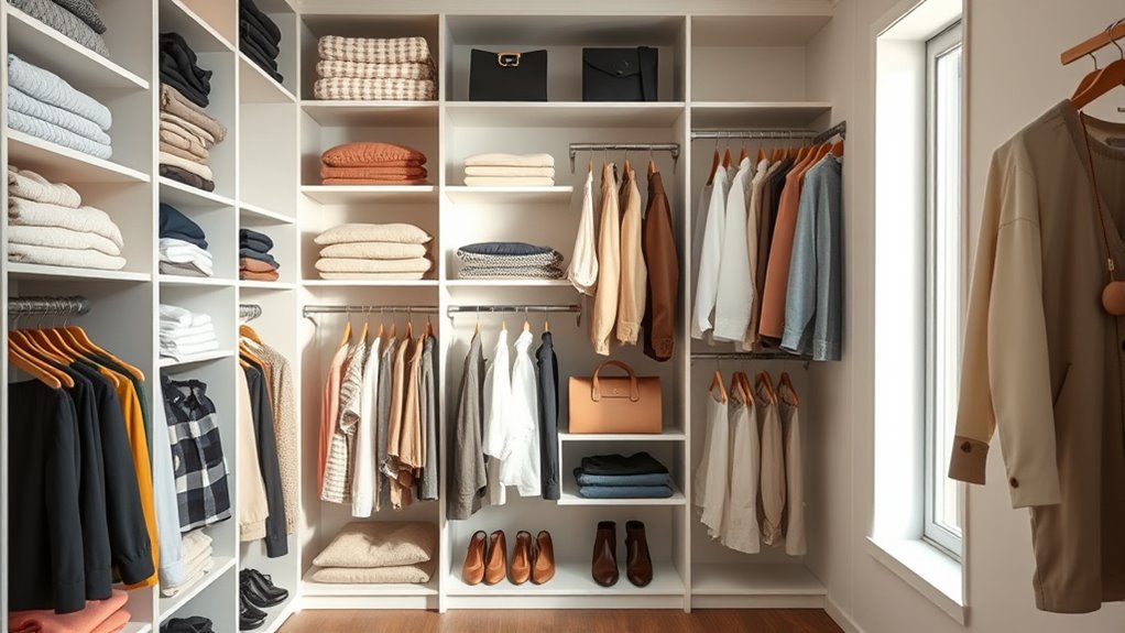 efficient accessible wardrobe organization