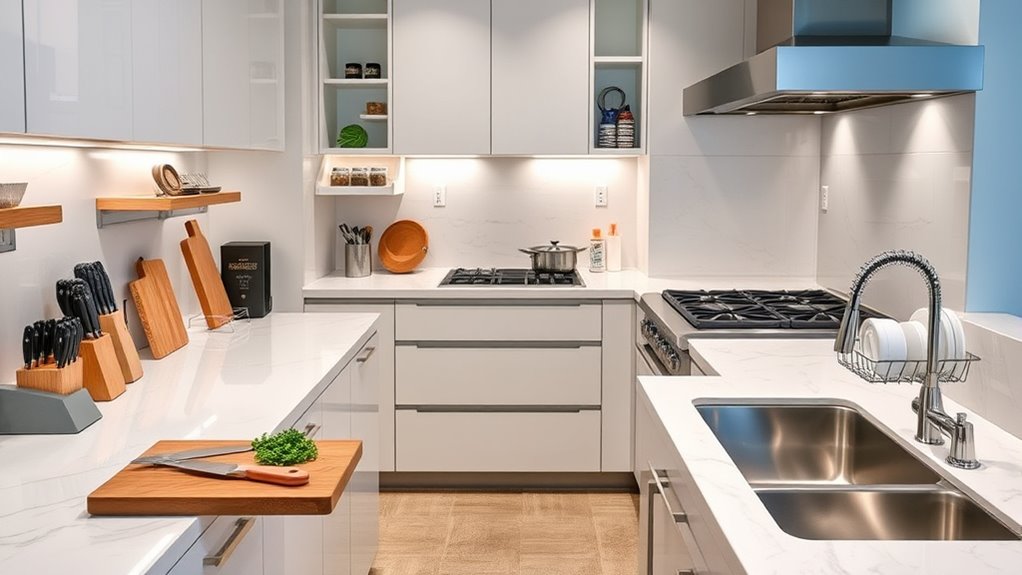 efficient kitchen prep design