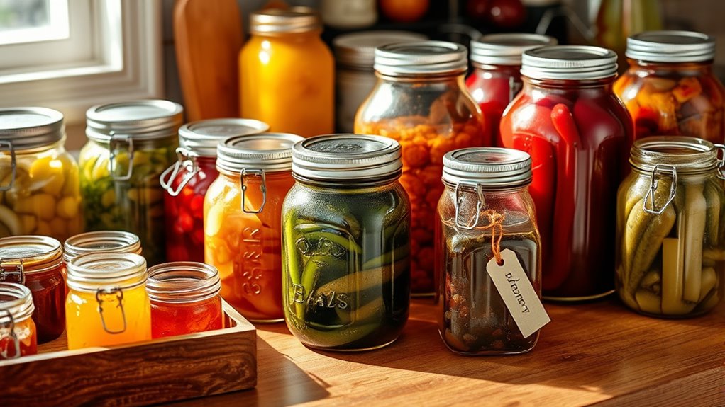 efficient mason jar storage