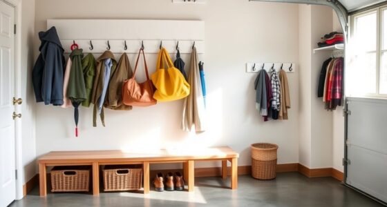 garage mudroom entryway solution