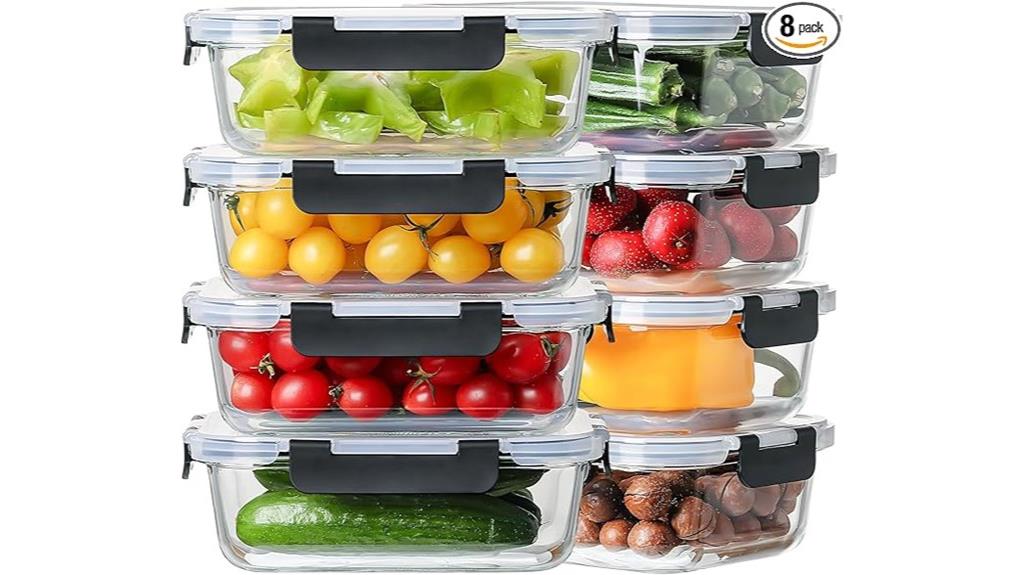 glass meal prep containers