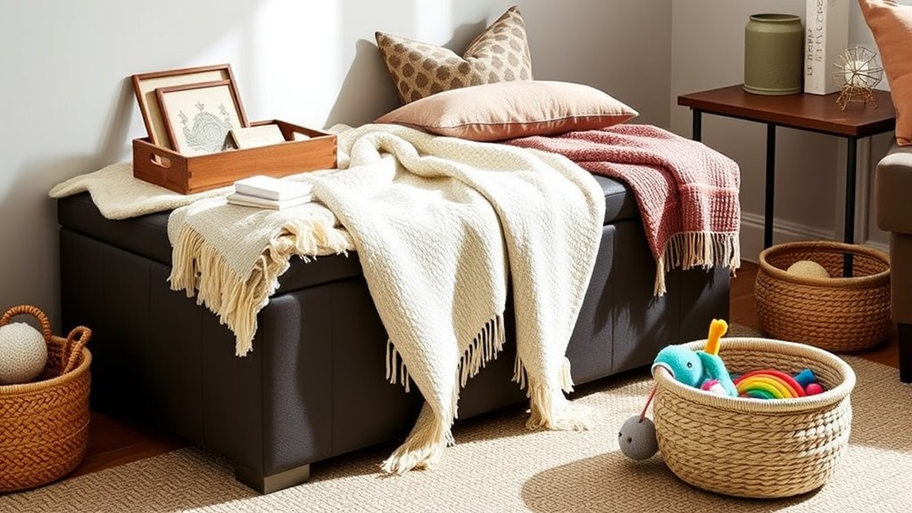 guest essentials organized storage