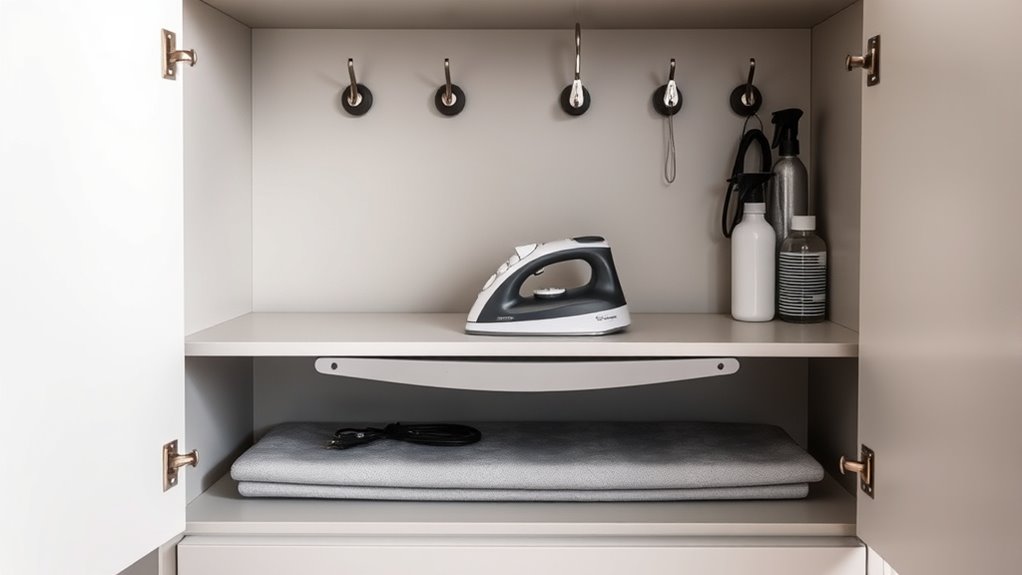 hidden ironing storage solutions