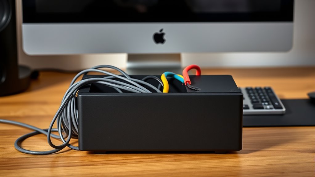 hide wires with cable box