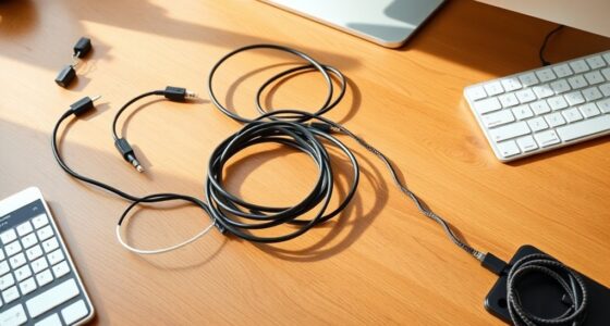 home office cable organization