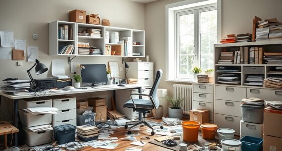 home office organization errors