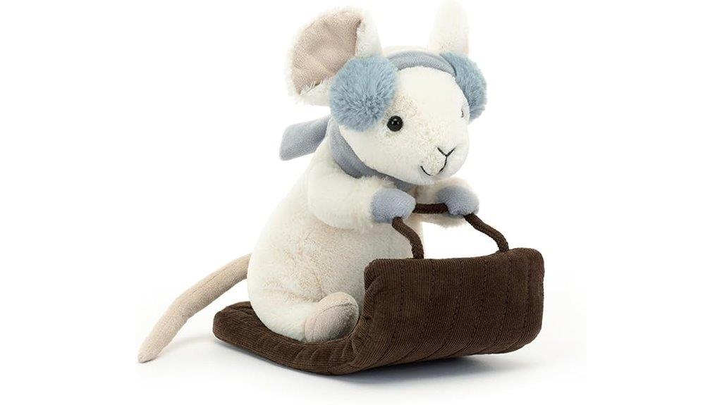 jellycat mouse sleigh toy
