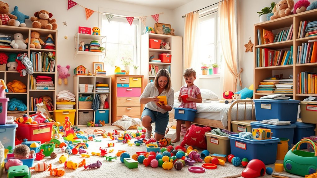 kids participate in organizing