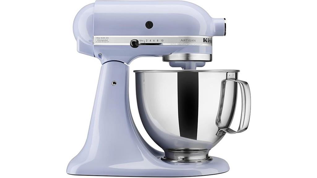 kitchenaid artisan mixer s capacity