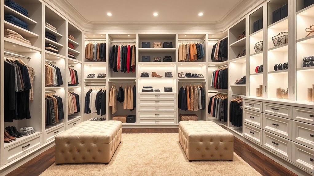 large closet organization tips