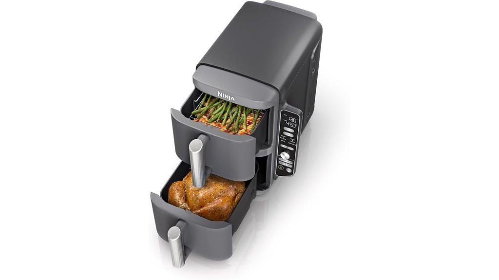 large dual stack air fryer