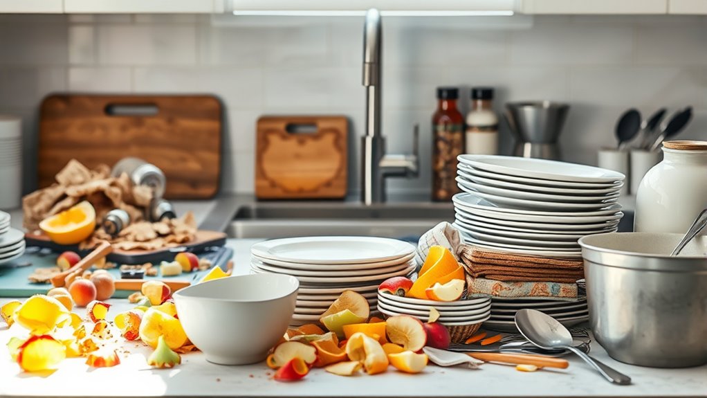 maintain tidy kitchen surfaces