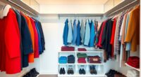 maximize coat closet space