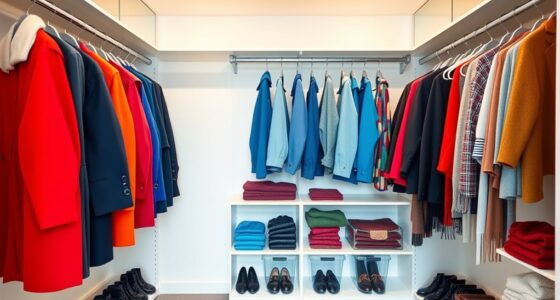 maximize coat closet space