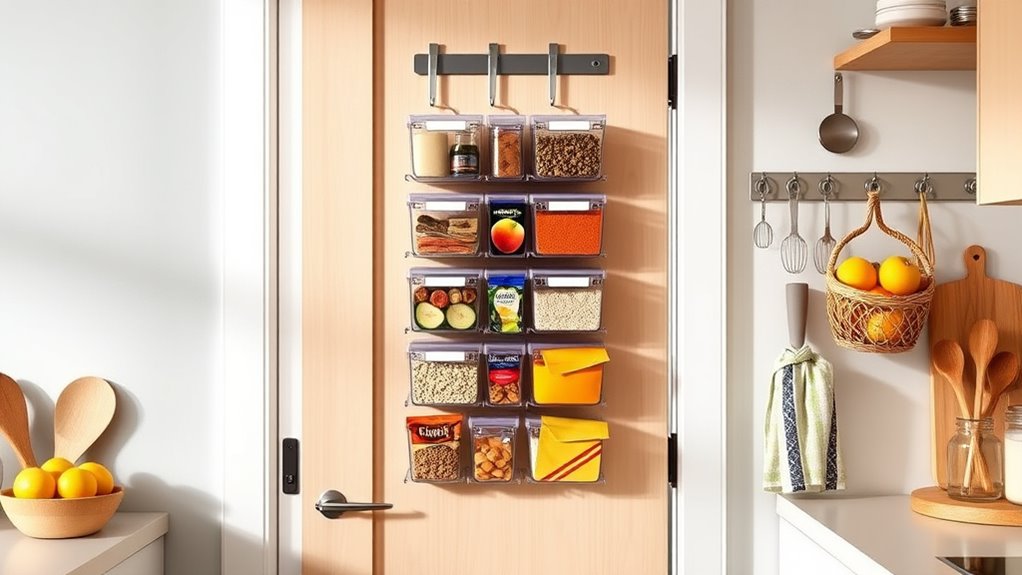 maximize vertical door storage