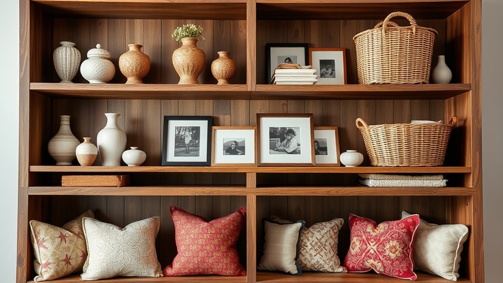 mix textures with personal items