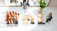 neat makeup storage solutions