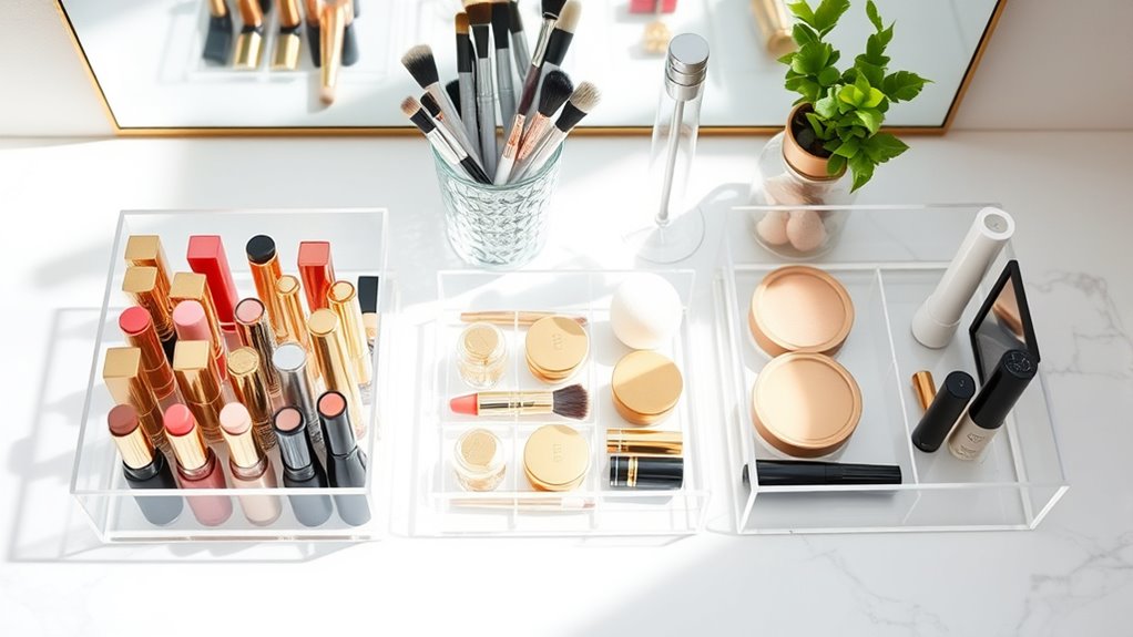 neat makeup storage solutions