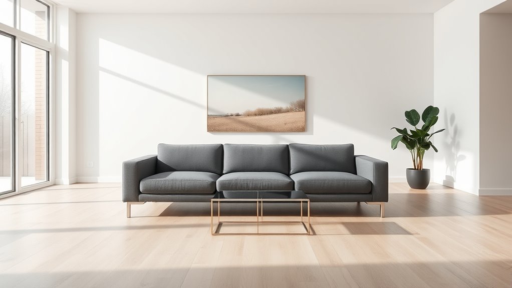 open flowing furniture arrangement