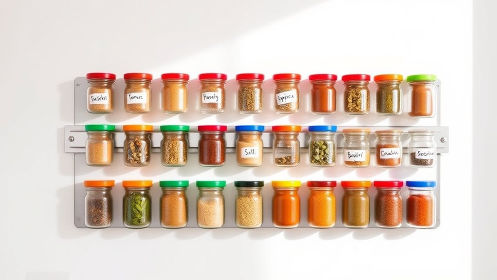 organize and label spices