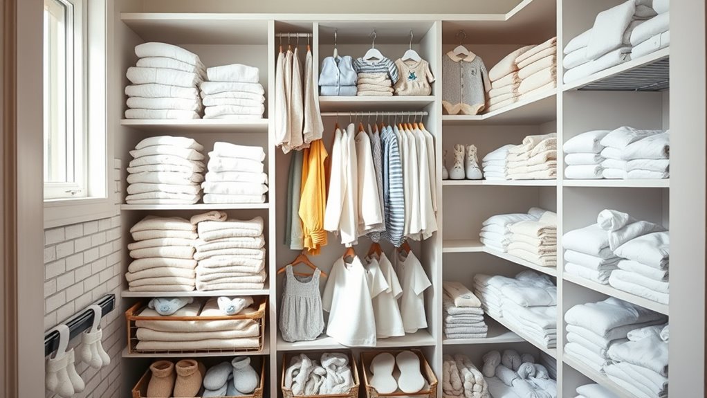 organize clothes by size