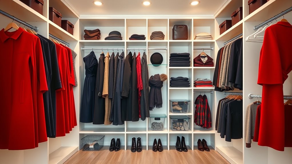 organize coats and accessories