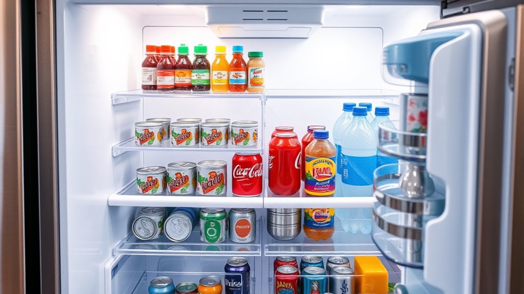 organize condiments beverages efficiently