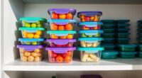 organize food container lids